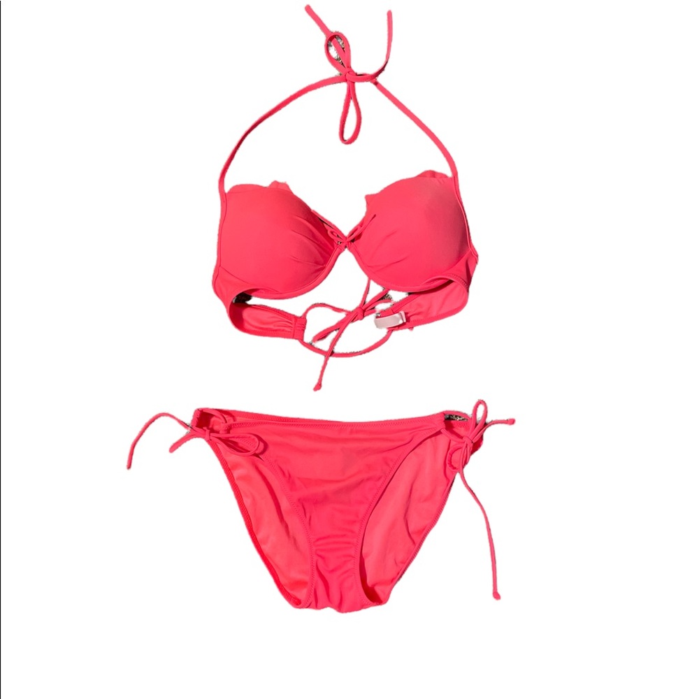 Victoria's Secret Hot Pink Two-Piece Bikini Set